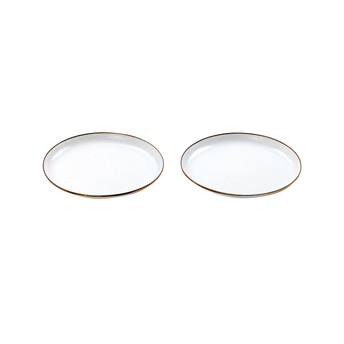 P0000EAC Barebones Enamelware Dining Collection Deep Plate