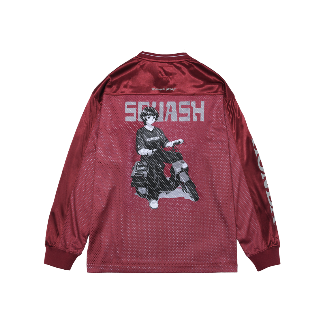 [KREAM 단독] 혼다 X 나무13 스쿼시 메쉬 롱 슬리브 버건디([KREAM 단독] Honda x Tree13 Squash Mesh Long Sleeve Burgundy)