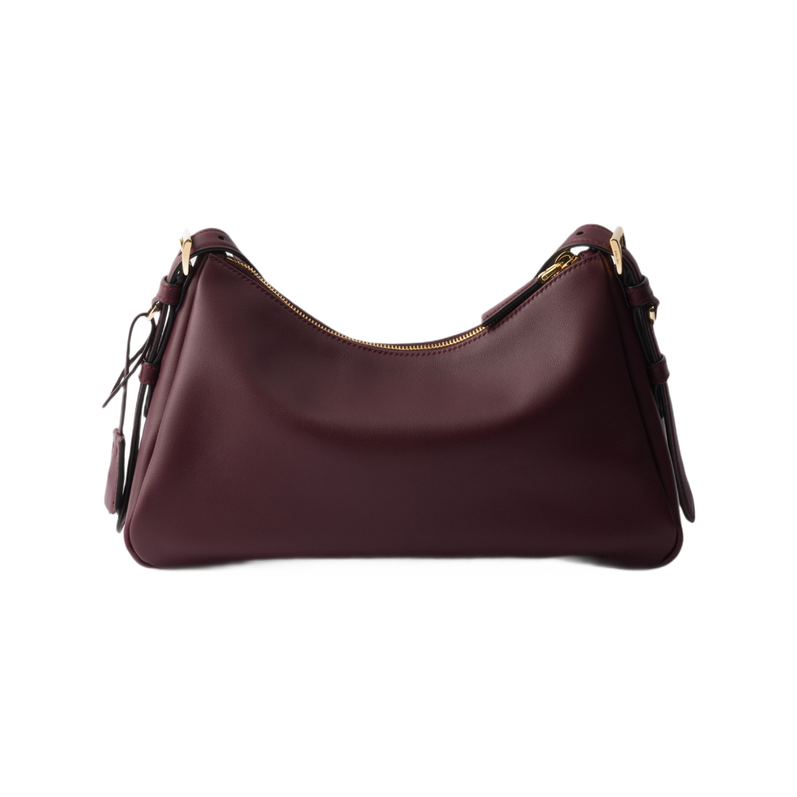 프라다 에이미 미디움 레더 숄더백 버건디(Prada Aimee Medium Leather Shoulder Bag Burgundy) - 2