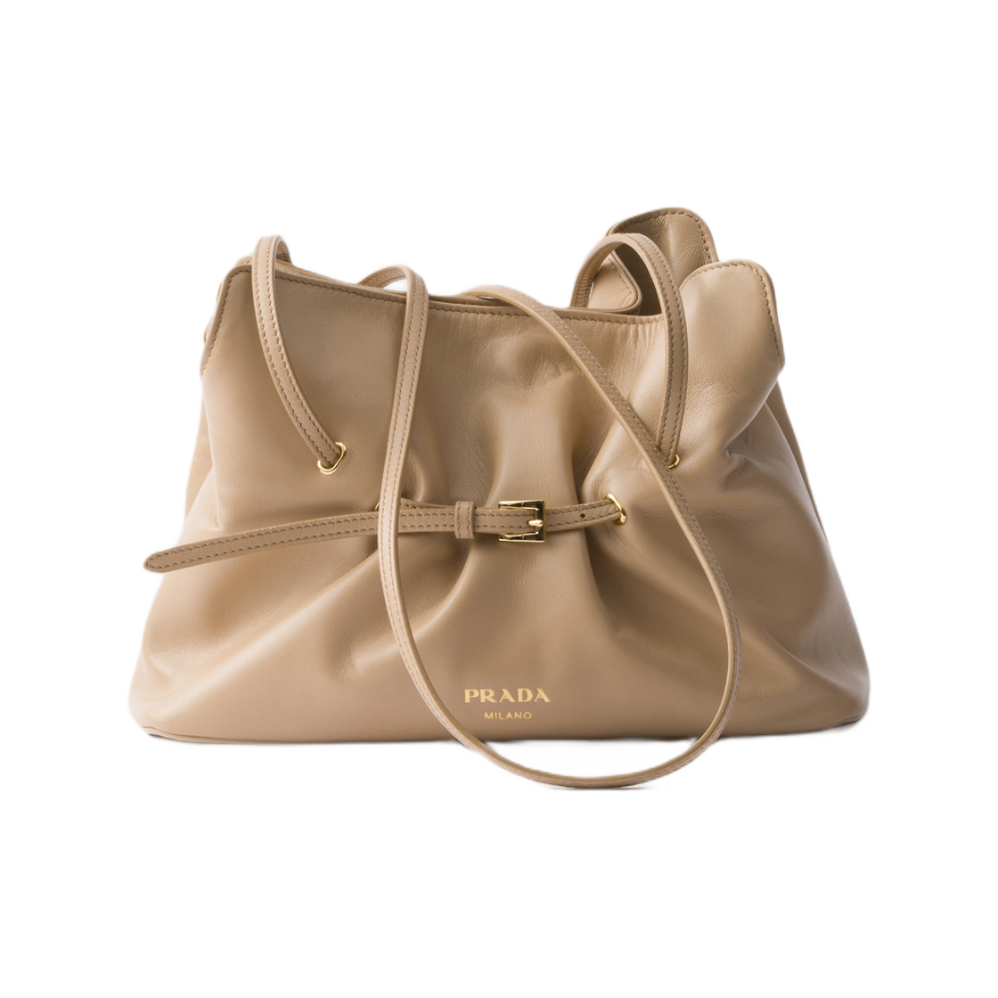 1BG586-2DX8-F0036 Prada Small Prada Dada Nappa Leather Bag Sand Beige