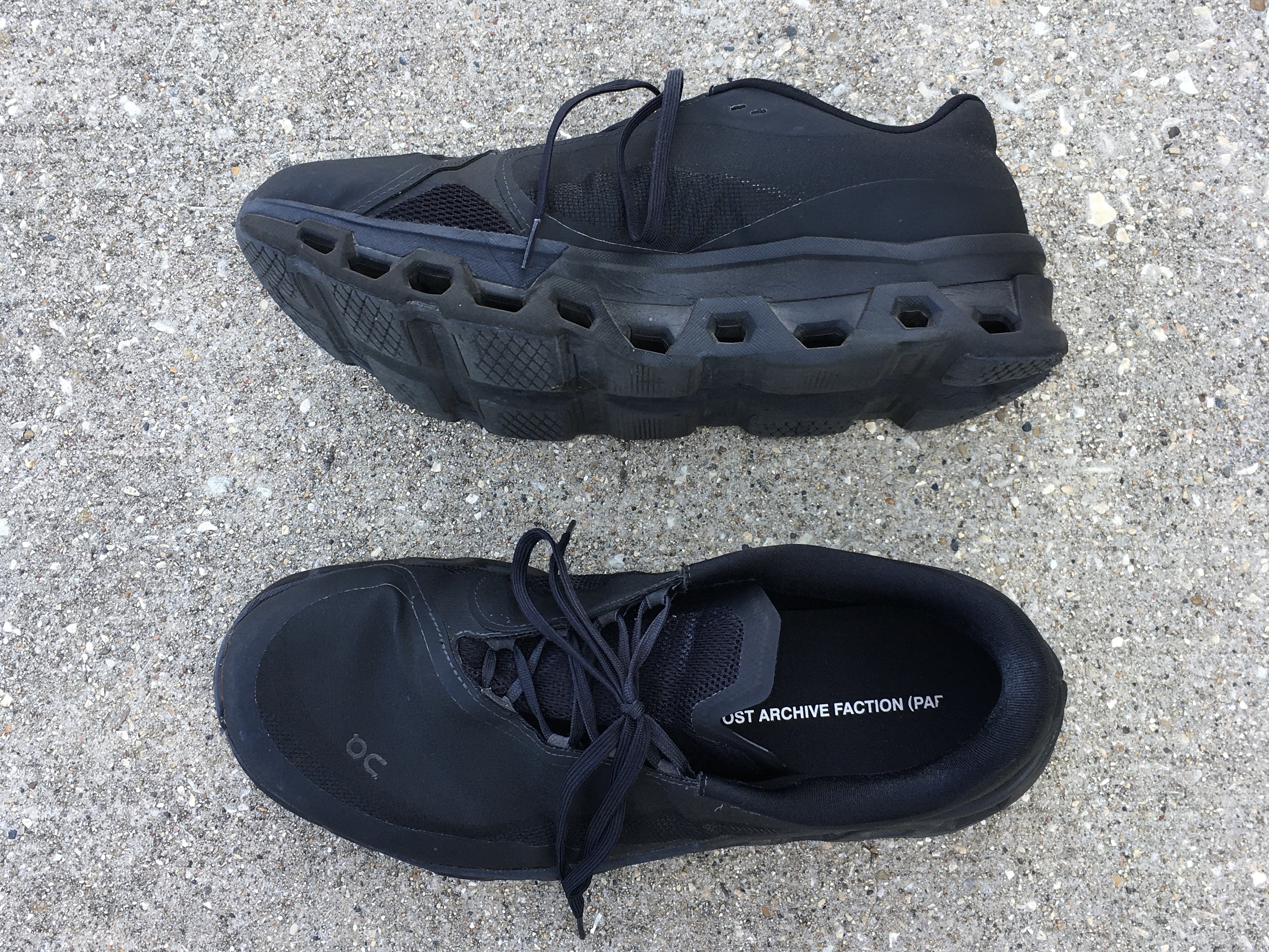 On Running x Post Archive Faction (Paf) Cloudmonster 2 Black Magnet, (W) On Running x Post Archive Faction (Paf) Cloudmonster 2 Black Magnet 착용 스타일 - 4