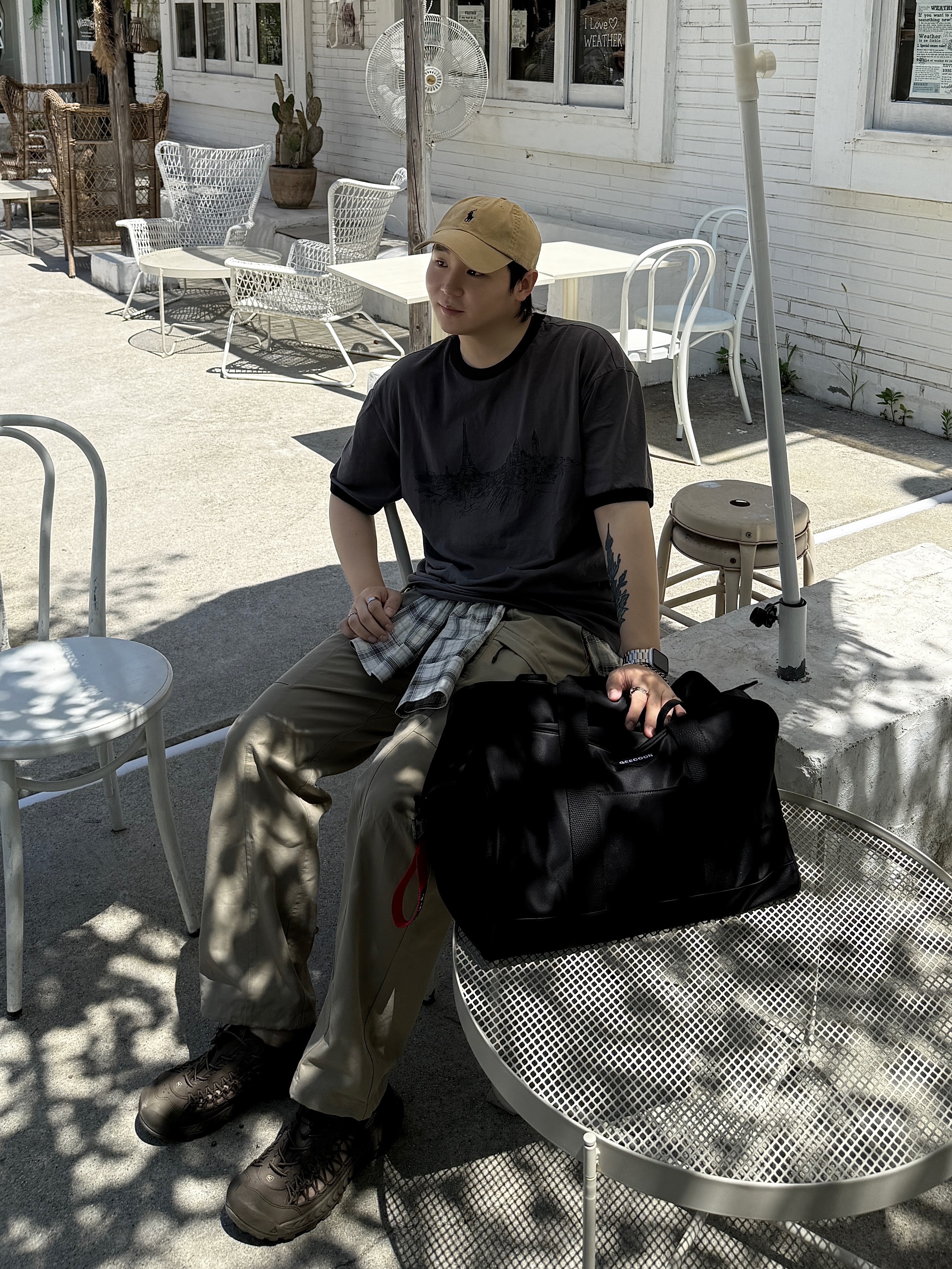 [20% 적립] Polo Ralph Lauren Cotton Chino Baseball Cap Nubuck Relay Blue - 25SS, Keen Uneek NXIS Shoes Canteen 착용 스타일 - 2