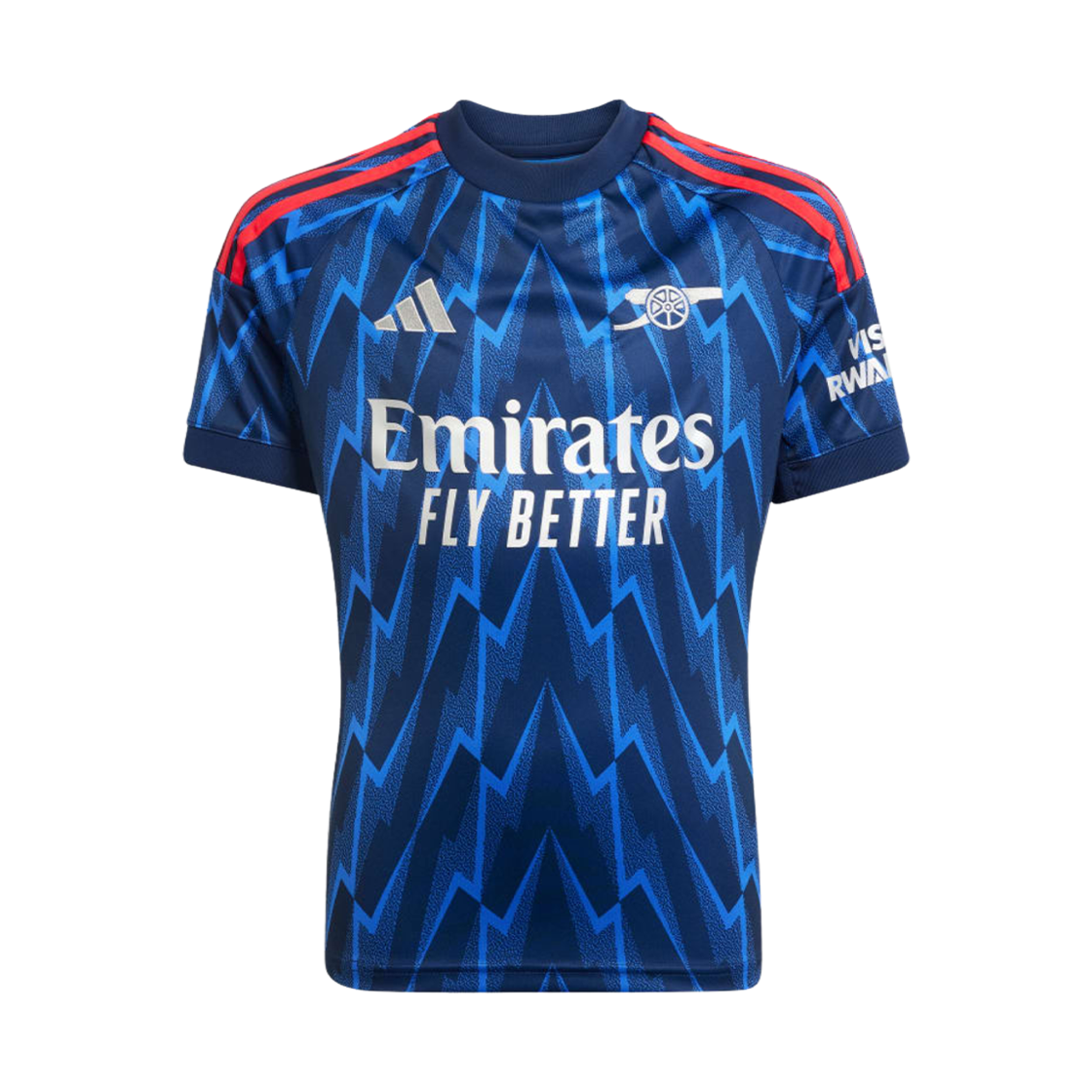 (키즈) 아디다스 아스널 2025/26 어웨이 저지 나이트 인디고 그레이 투 - KR 사이즈 (논 마킹 버전)((Kids) Adidas Arsenal 2025/26 Away Jersey Night Indigo Grey Two - KR Sizing (Non Marking Ver.)) - 1
