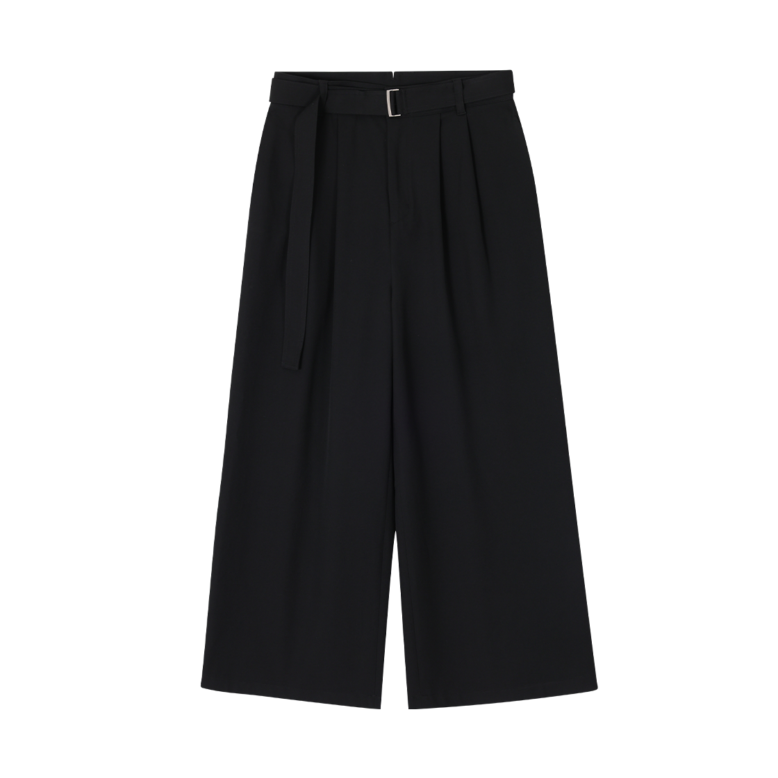 SH5PT509BK SONGZIO HOMME Belted Max Wide Pants Black