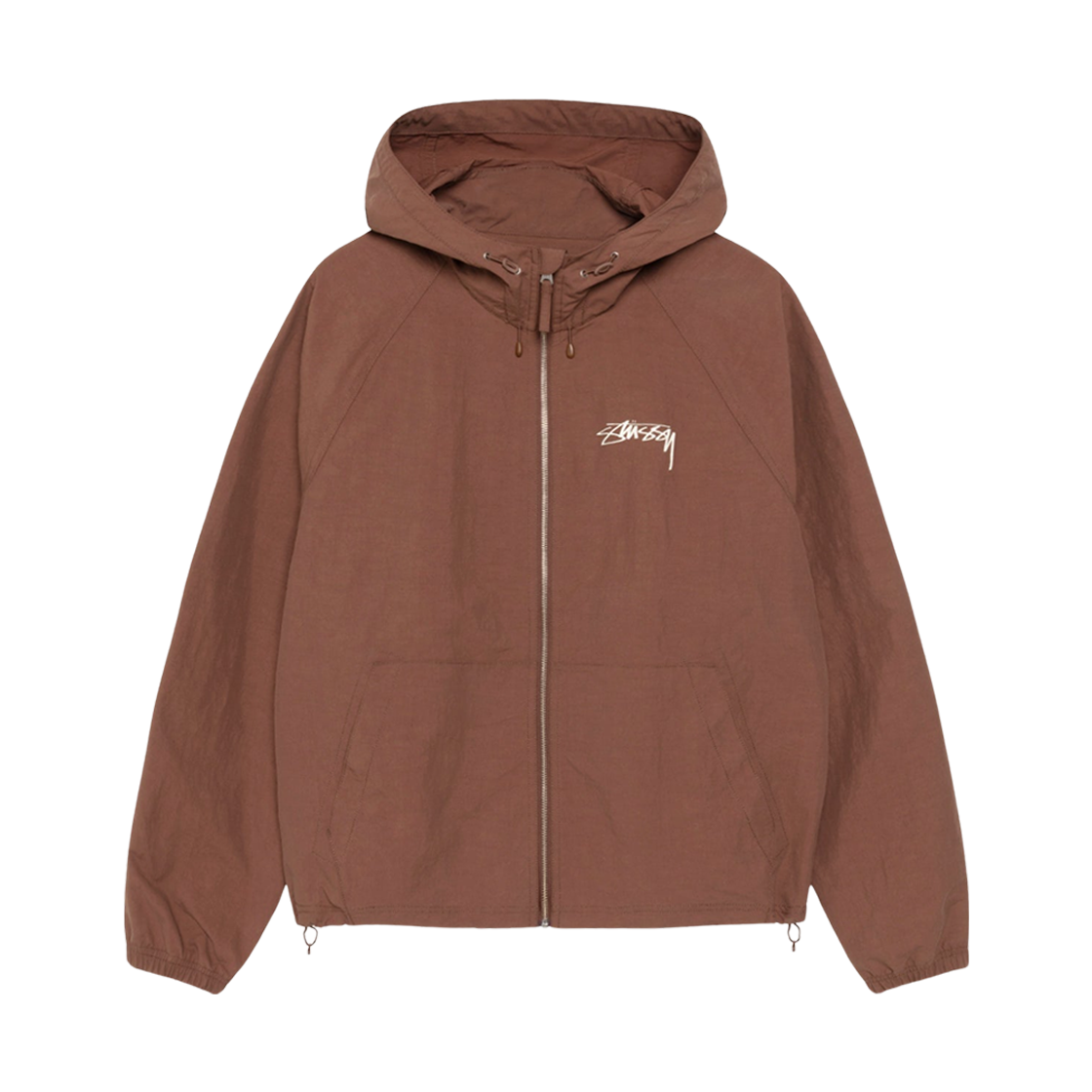 115893 Stussy Nylon Beach Shell Jacket Coffee