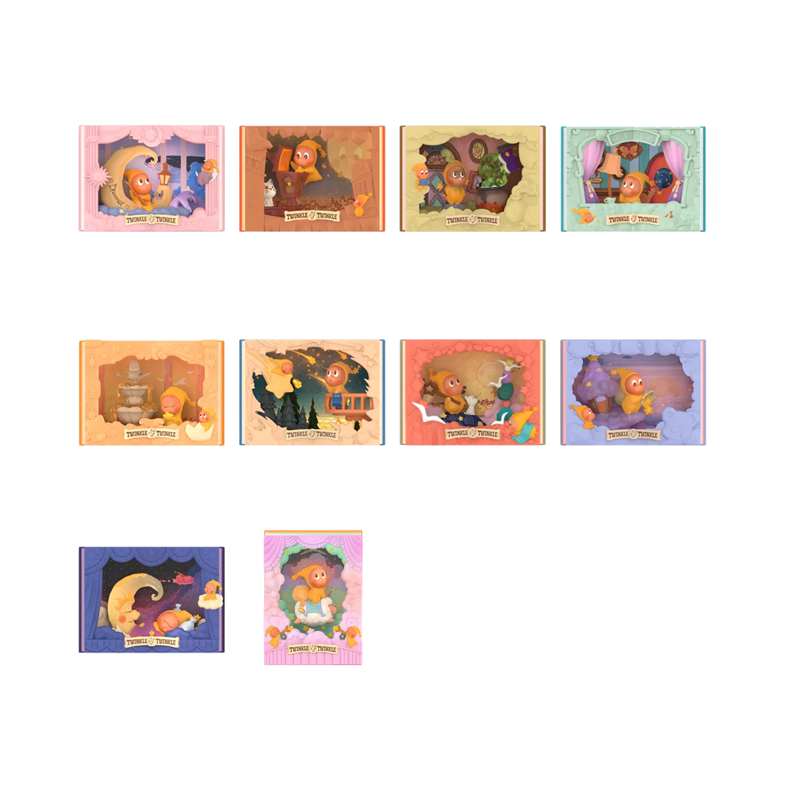 팝마트 작은별의 반짝이는 빛의 이야기 시리즈 씬 세트 미개봉 랜덤박스 (9개입)(Pop Mart Twinkle Twinkle Light Up Series Scene Sets Sealed Case (9 Blind Boxes)) - 2