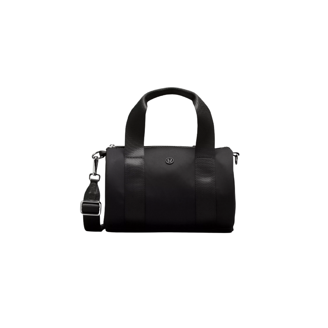 룰루레몬 니트 나일론 미니 배럴 더플백 블랙(Lululemon Knit Nylon Mini Barrel Duffle Bag Black)