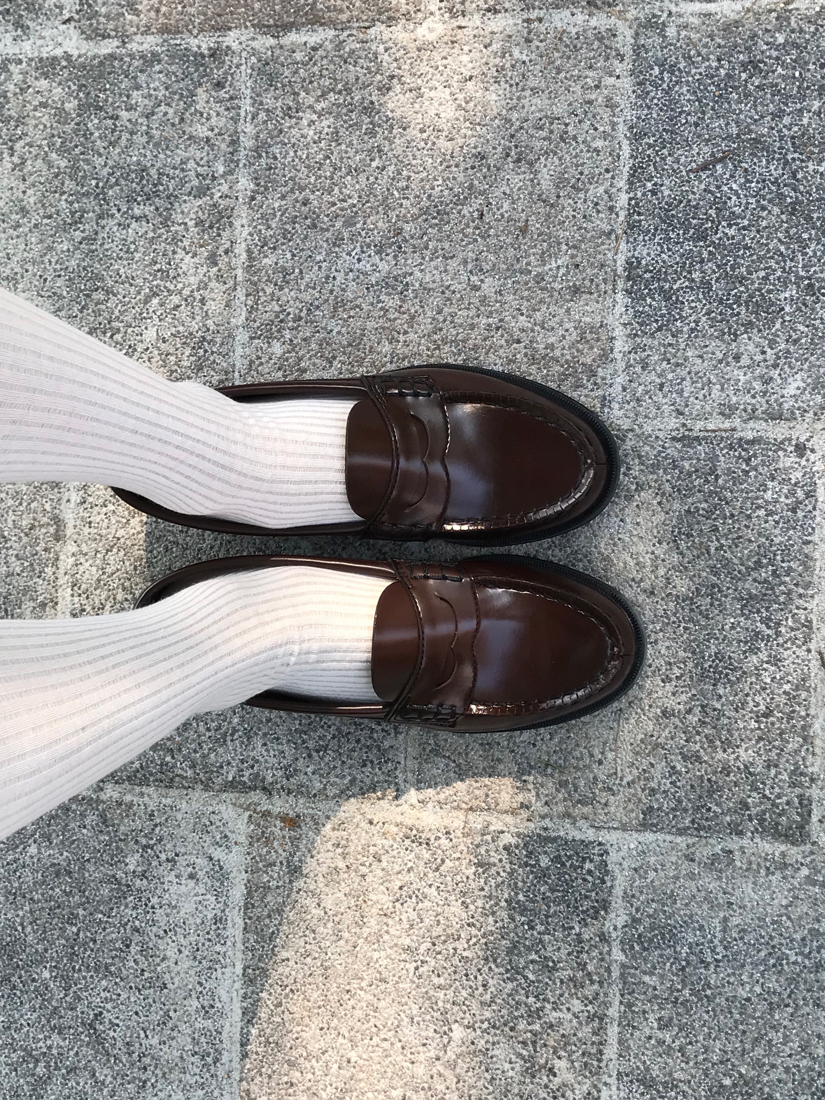 Haruta HS-4514 Penny Loafer Brown 착용 스타일 - 10