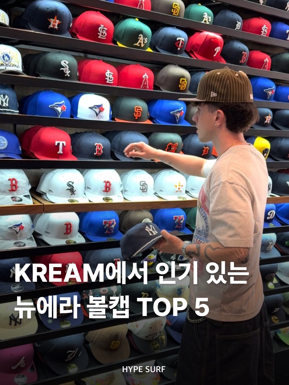 New Era MLB New York Yankees Basic Unstructured Ball Cap Woodland Camo, New Era Adjustable 9Forty New York Yankees Essential Cap Black 착용 스타일 - 1