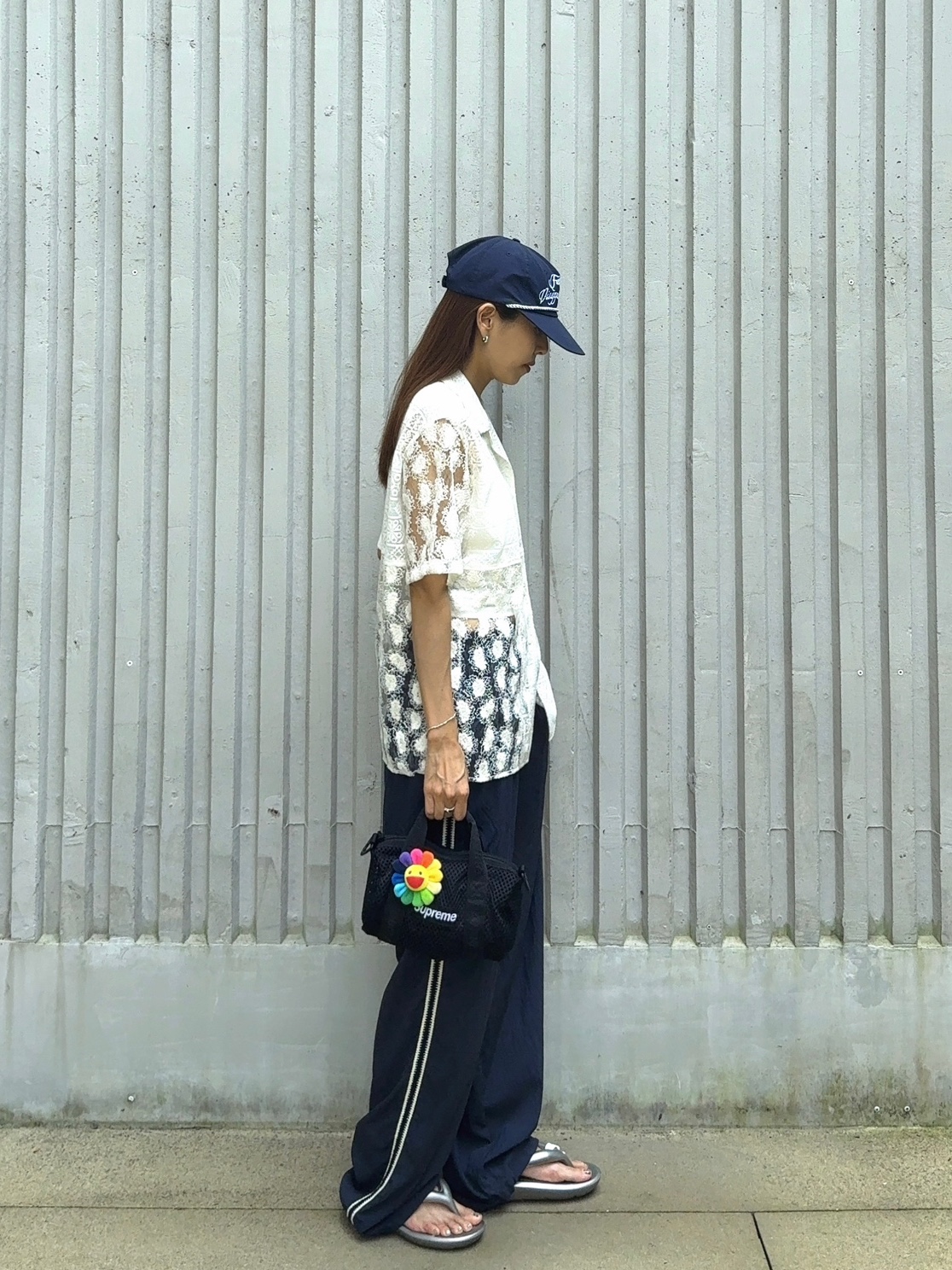 Fritur Weaving Lace Track Pants Navy_F251PT03, Supreme Mesh Mini Duffle Bag Black - 25SS 착용 스타일 - 3