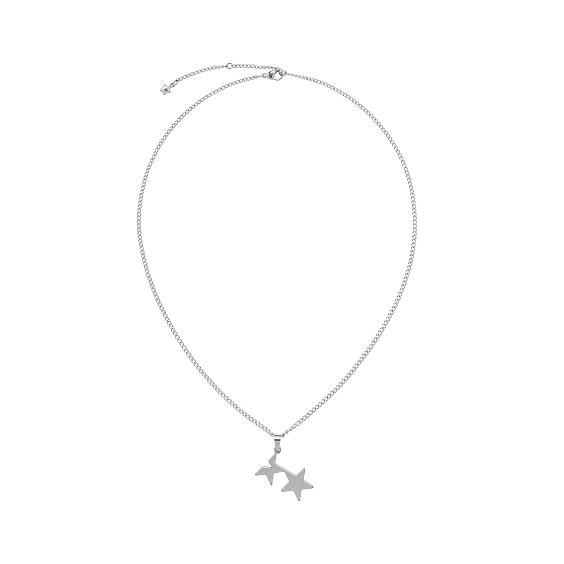 CV2FFUAB63ASV CAVISH Twin Star Necklace Silver