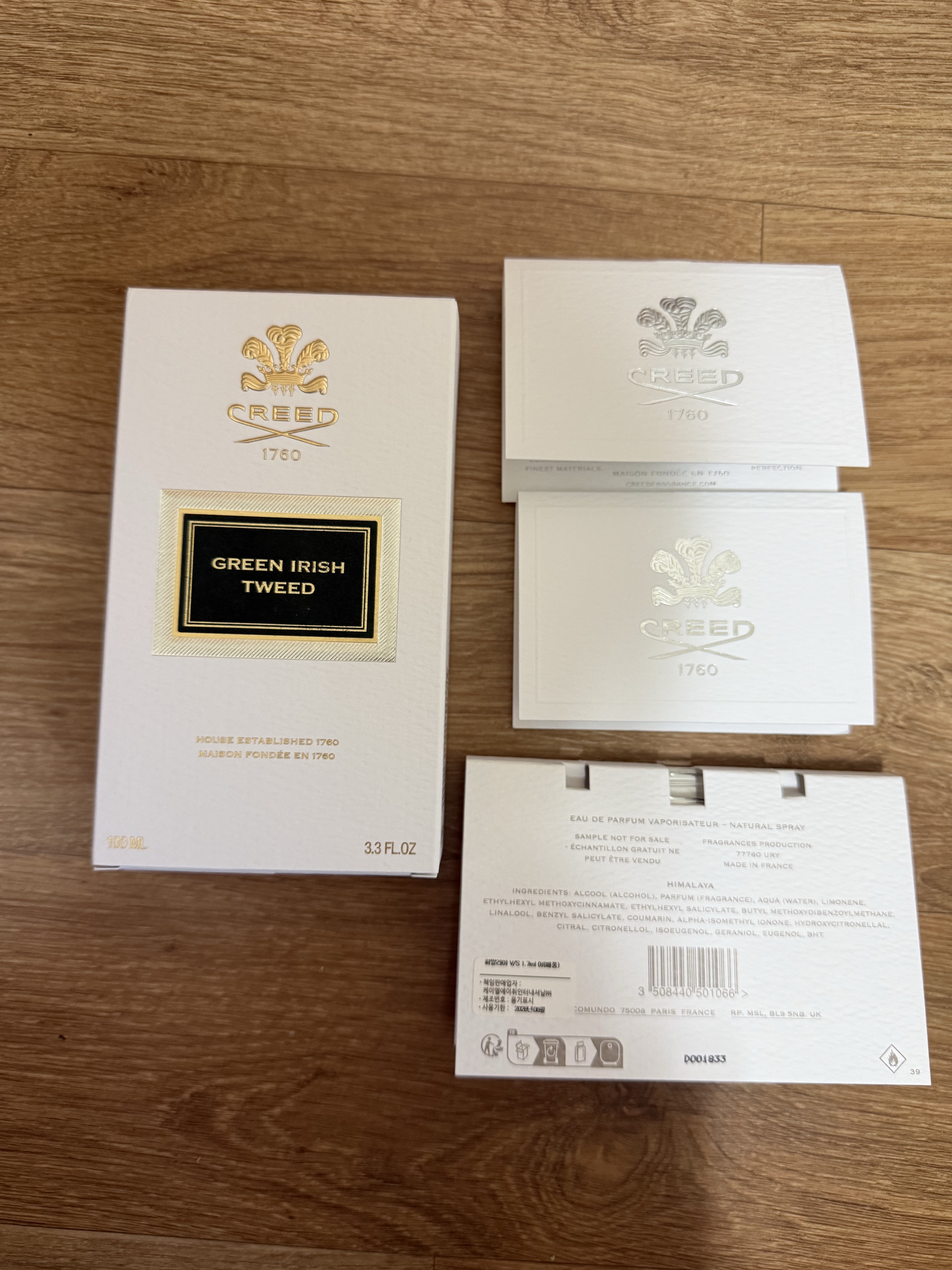 Creed Green Irish Tweed Eau De Parfum 100ml 착용 스타일 - 3