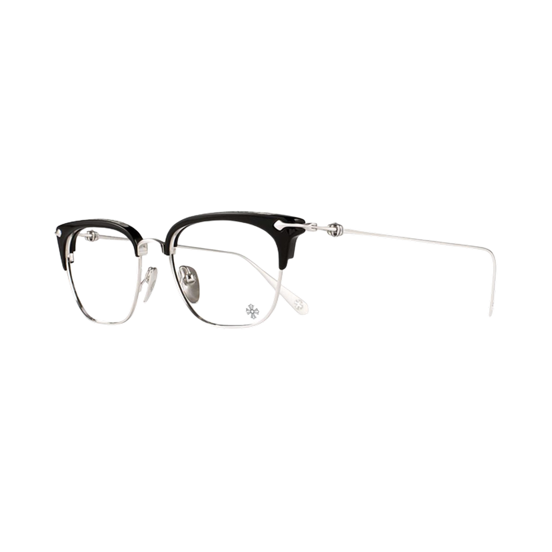 크롬하츠 슬런트레딕션 54 블랙 샤이니 실버 - 티타늄 노즈 패드(Chrome Hearts Sluntradiction 54 Black Shiny Silver - Titanium Nose Pad)