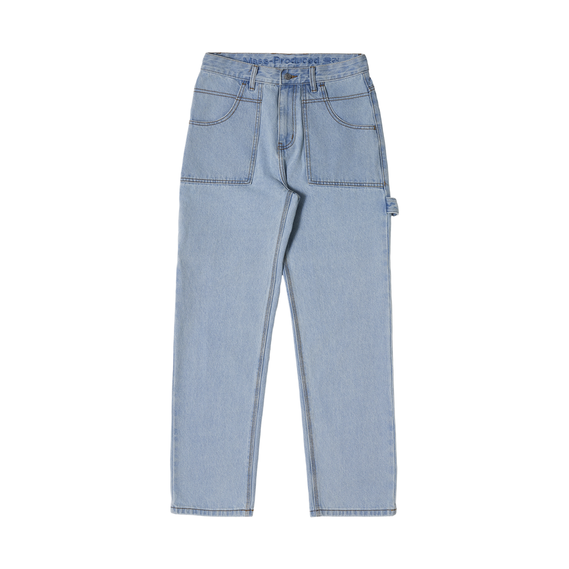 P0000CBY_ Plasticproduct Mpa Painter Denim Pants Steel Blue