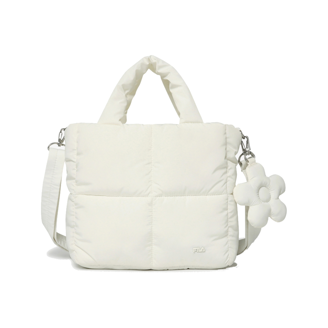 1100FS254RB01F003150 [6% 적립] FILA Puffer Large Tote Bag Cream