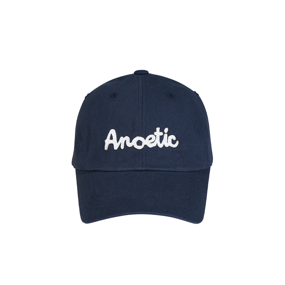 ANC-25SS056_NEW Anoetic Lettering Ball Cap Navy