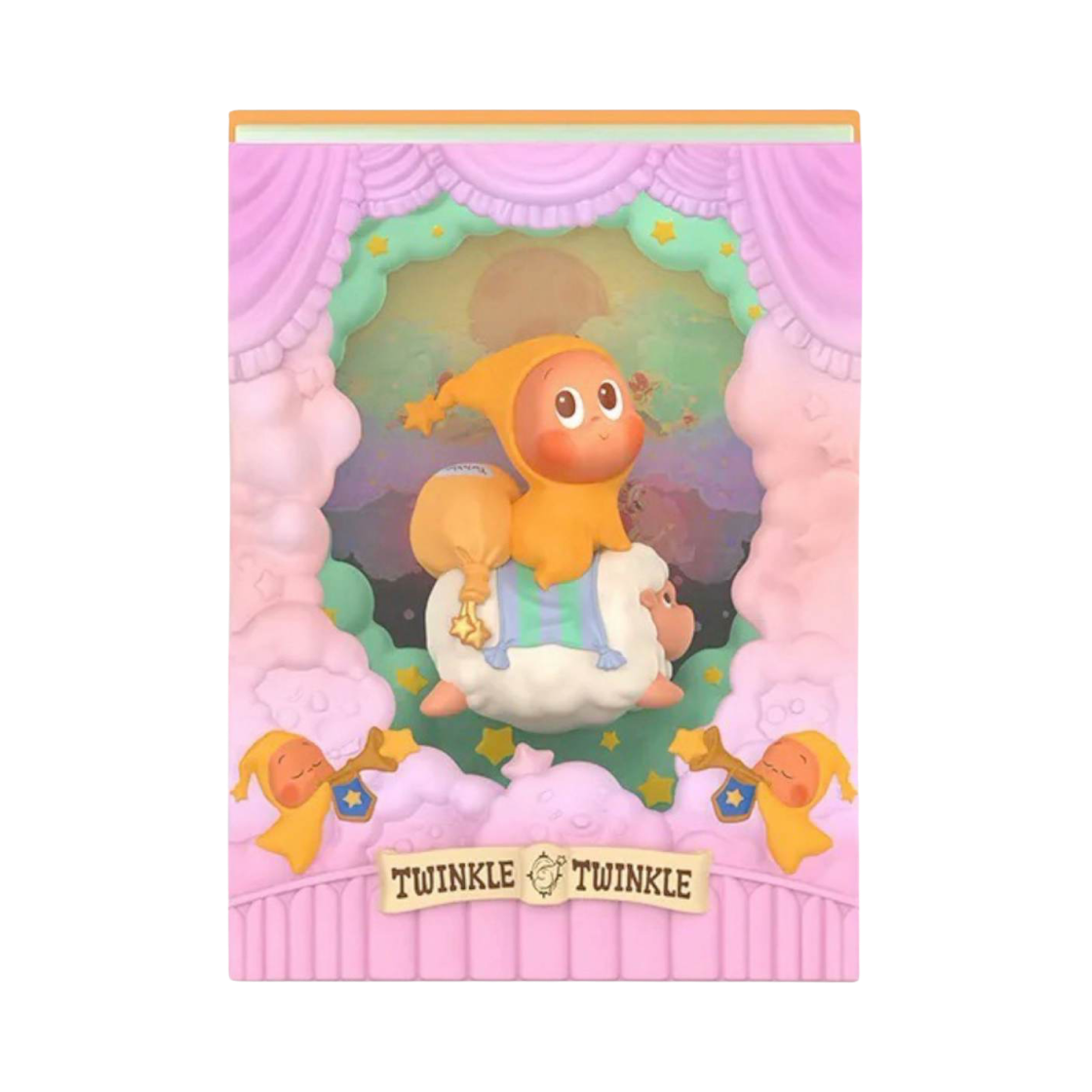 팝마트 작은별의 반짝이는 빛의 이야기 시리즈 씬 세트 새로운 여정 (개봉 박스)(Pop Mart Twinkle Twinkle Light Up Series Scene Sets A New Journey (Opened Case))