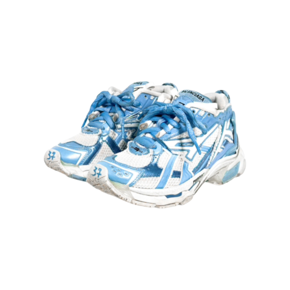 ITJ27H8OWD2I Balenciaga New Runner Sneakers Light Blue