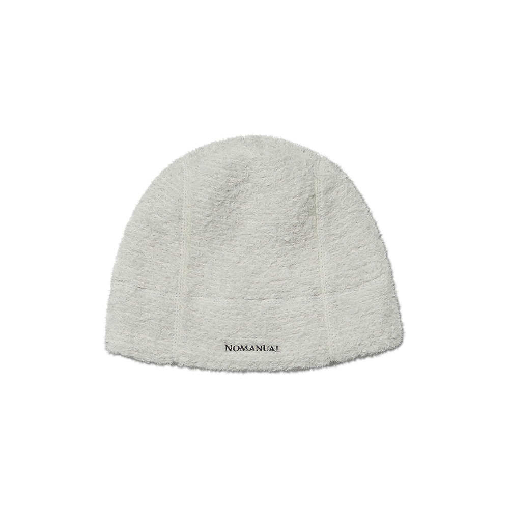 노매뉴얼 네스트 헤어리 비니 라이트 그레이(NOMANUAL Nest Hairy Beanie Light Gray)