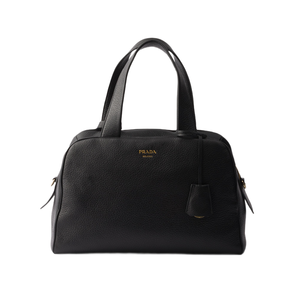1BB148-2HIK-F0002 Prada Large Leather Top-Handle Bag Black