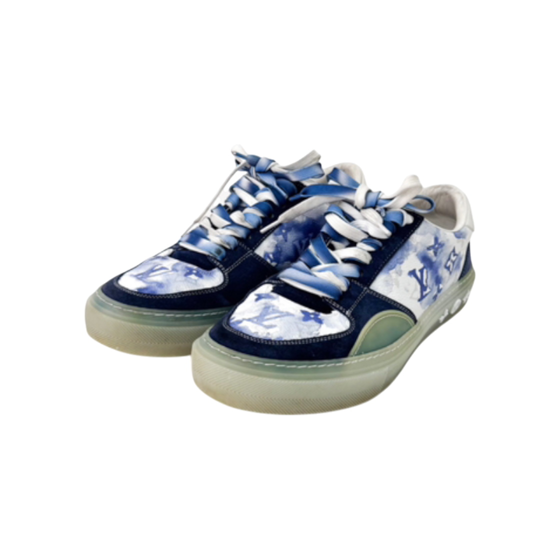 ITHN5FTRSK5L Louis Vuitton Ink Watercolor Monogram Ollie Low-Top Sneakers