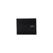 Diesel Metal-D 6 Leather Card Holder Black
