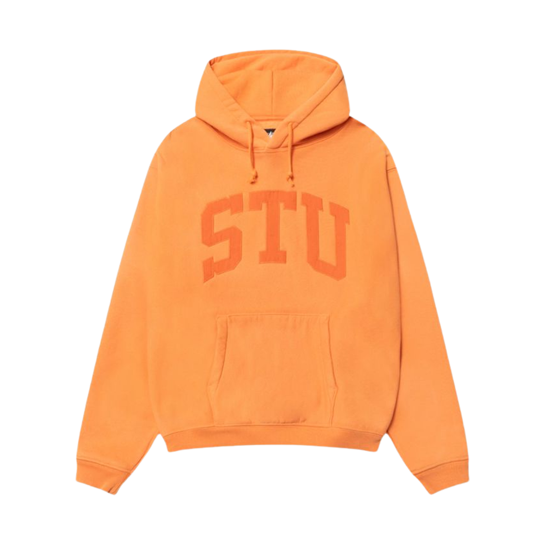 118578 Stussy Stu Applique Hoodie Orange