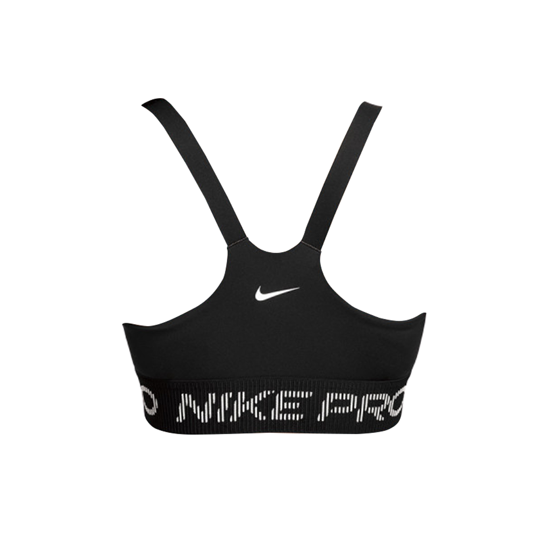(W) 나이키 프로 라이트 서포트 스포츠 브라 블랙 화이트 - US/EU((W) Nike Pro Light Support Sports Bra Black White - US/EU) - 2