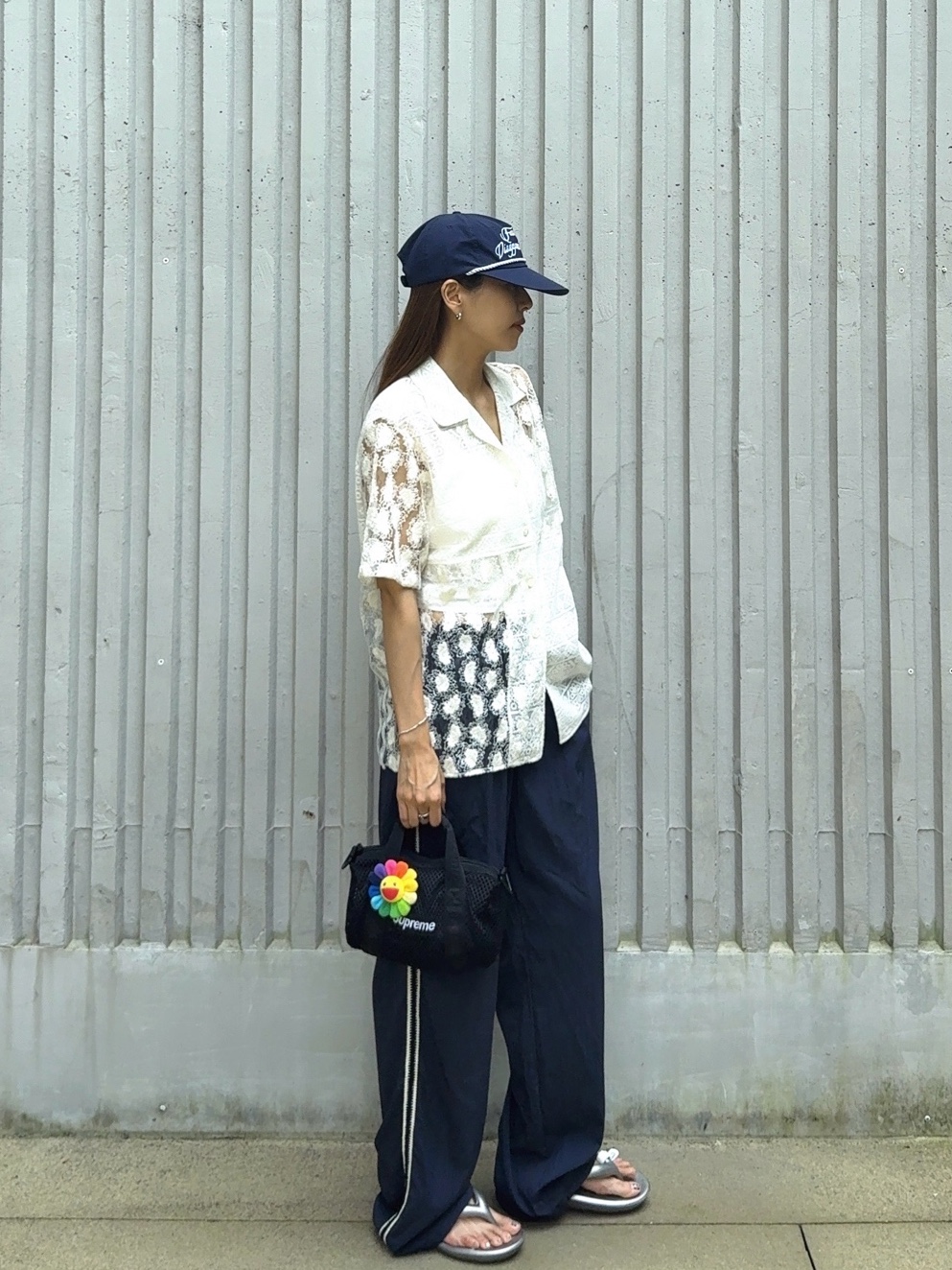 Fritur Weaving Lace Track Pants Navy_F251PT03, Supreme Mesh Mini Duffle Bag Black - 25SS 착용 스타일 - 2