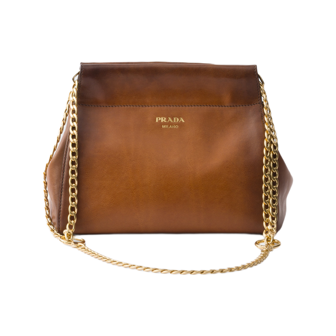 프라다 앙셰네 레더 미니 백 꼬냑(Prada Enchaine Leather Mini Bag Cognac) - 1