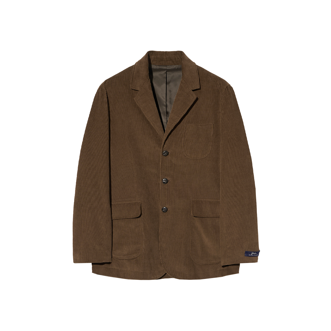 YEW1JK150ABR Yale Classic Corduroy 3 Button Blazer_Brown