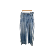 Balenciaga x Adidas Large Baggy Trousers Denim Pants Light Blue
