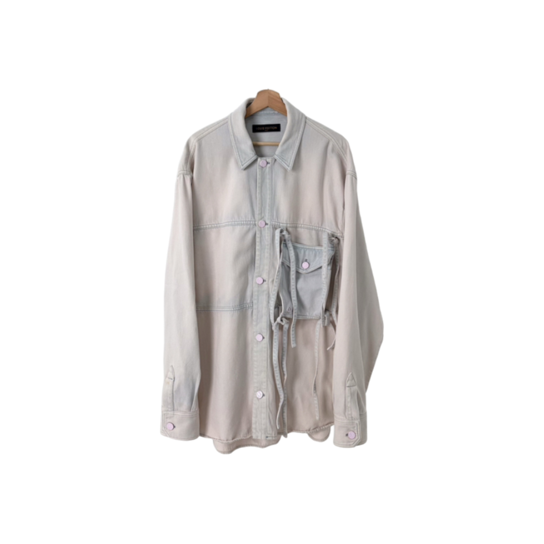 ITJGHMNHU8KR Louis Vuitton Removable Pocket Blizzard Denim Shirt Jacket