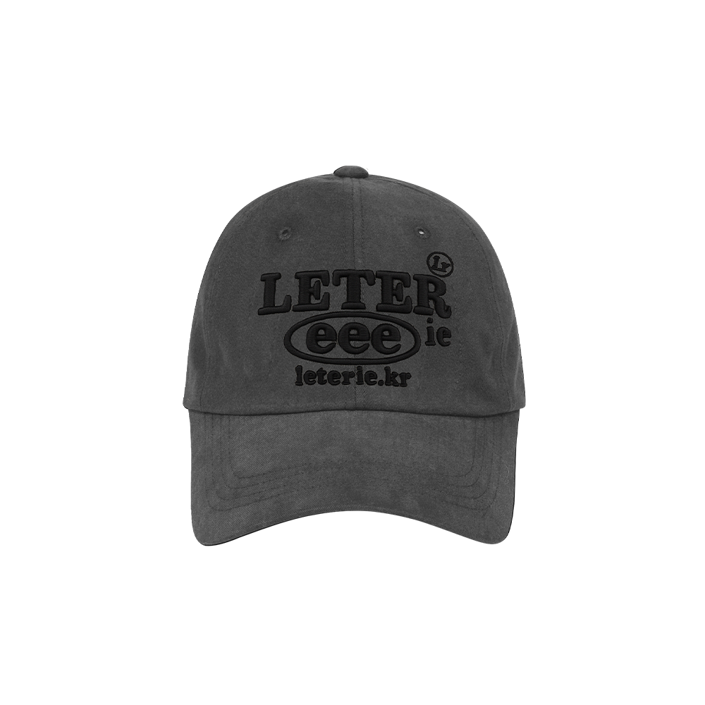 lr25ss18 Leterie Logo Cap Dark Grey