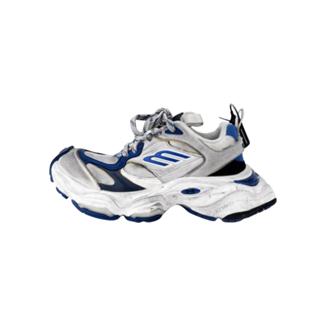 ITAUFNQ2SVRQ Balenciaga Men's Cargo Sneakers Gray Blue