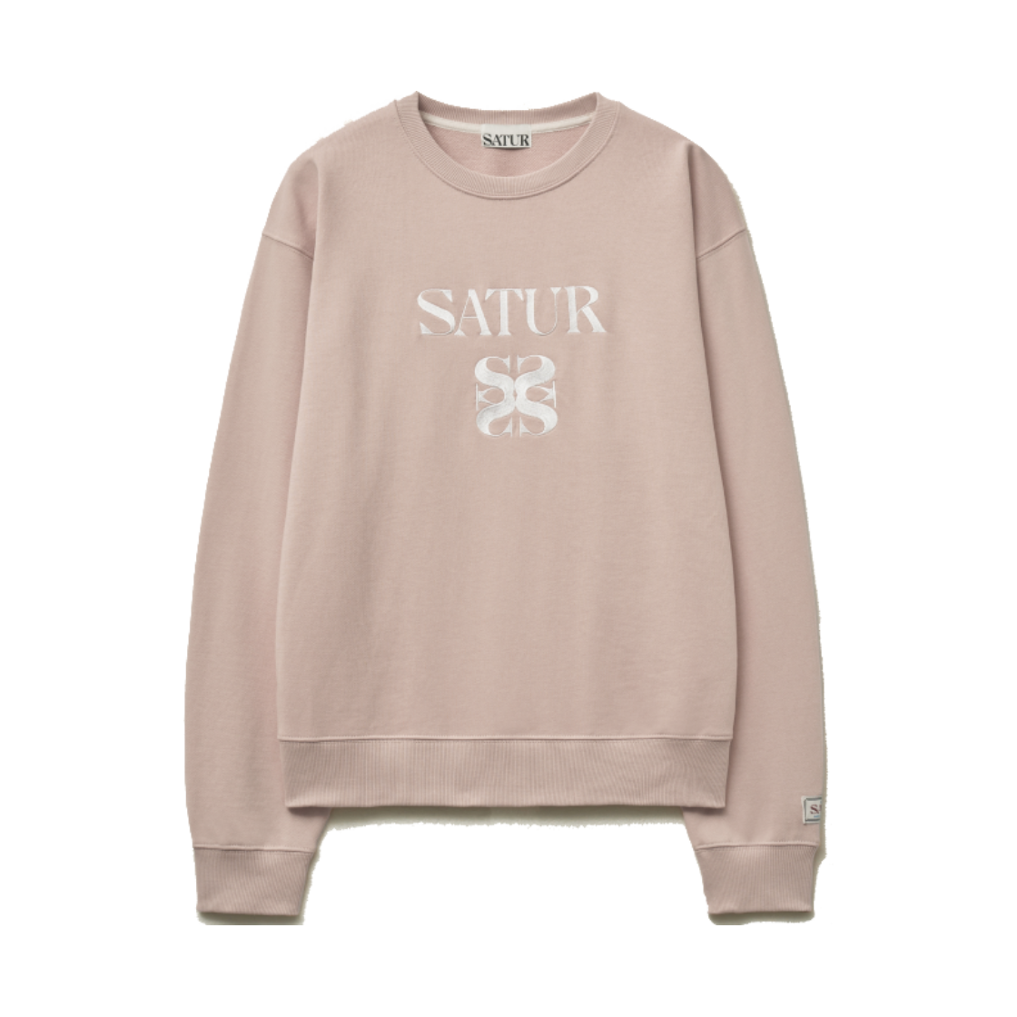 세터 클래식 로고 스웨트셔츠 라이트 핑크(SATUR Classic Logo Sweatshirt Light Pink) - 2