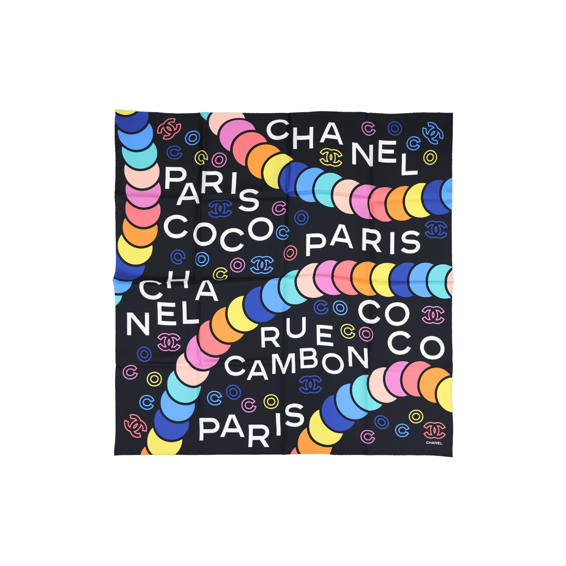 샤넬 AA9676 스카프(Chanel Rue Cambon Print Scarf Silk Multicolor) - 1