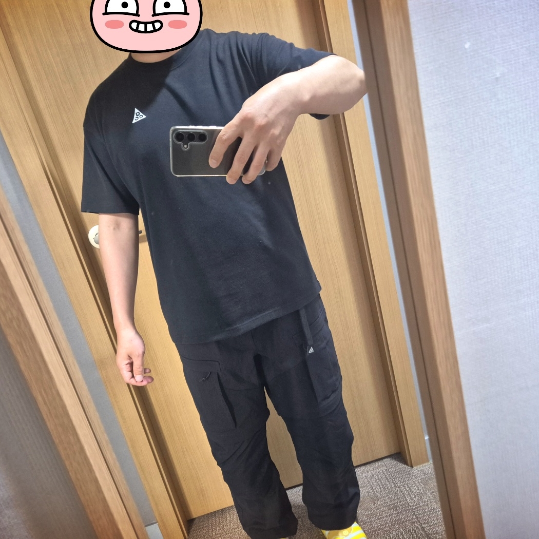 Nike ACG Smith Summit Cargo Pants Black Anthracite - Asia 착용 스타일
