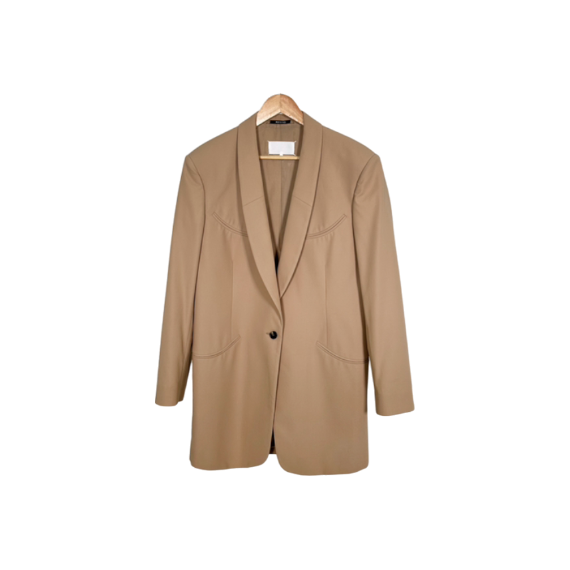 마르지엘리 스티치 오버핏 숄 카라 싱글 블레이저 자켓 카멜(Margiela Stitch Oversized Shawl Collar Single Blazer Jacket Camel)
