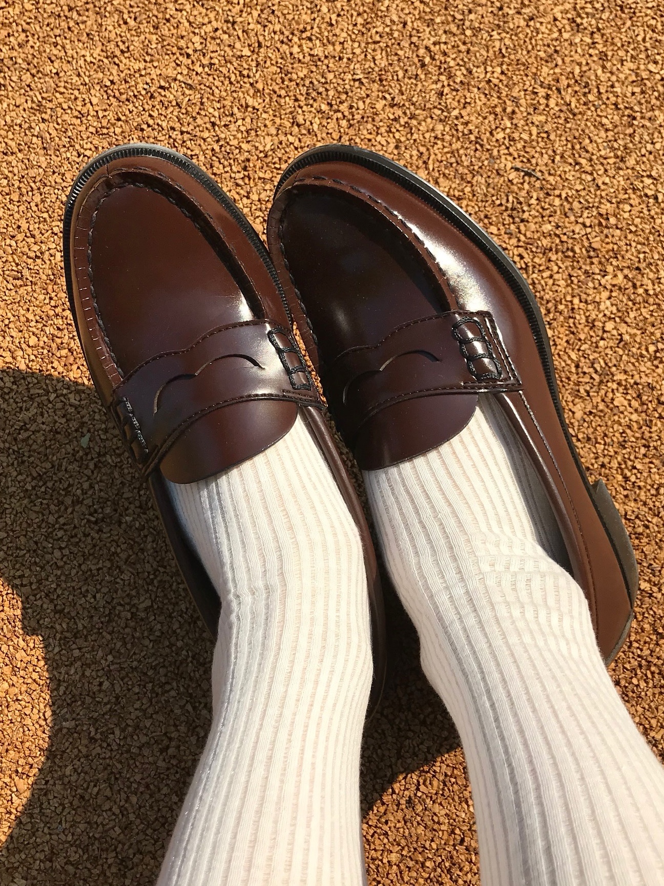 Haruta HS-4514 Penny Loafer Brown 착용 스타일 - 9