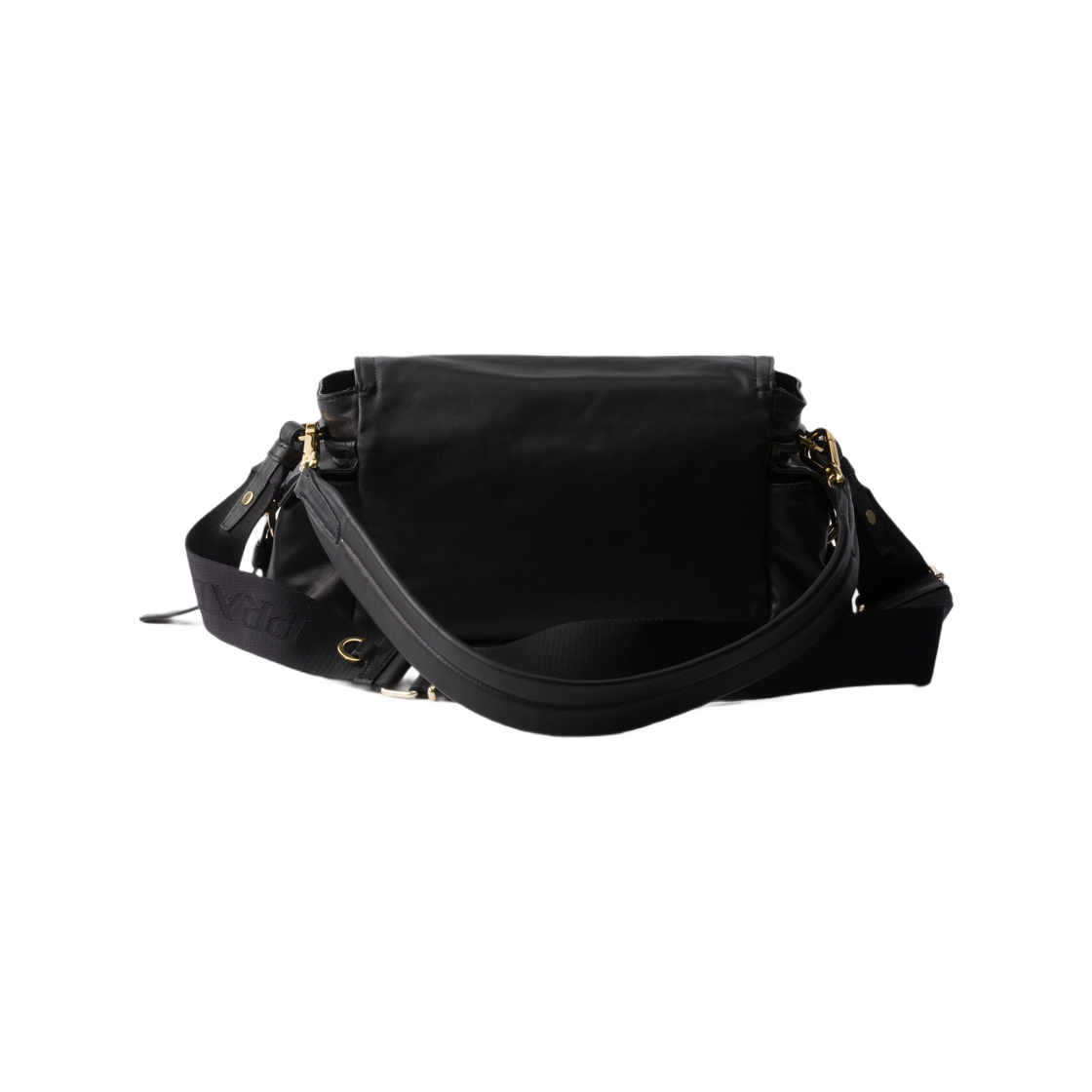 프라다 미디움 프라다 익스플로어 나파 레더 숄더백 플랩 블랙(Prada Medium Prada Explore Nappa Leather Shoulder Bag with Flap Black) - 2