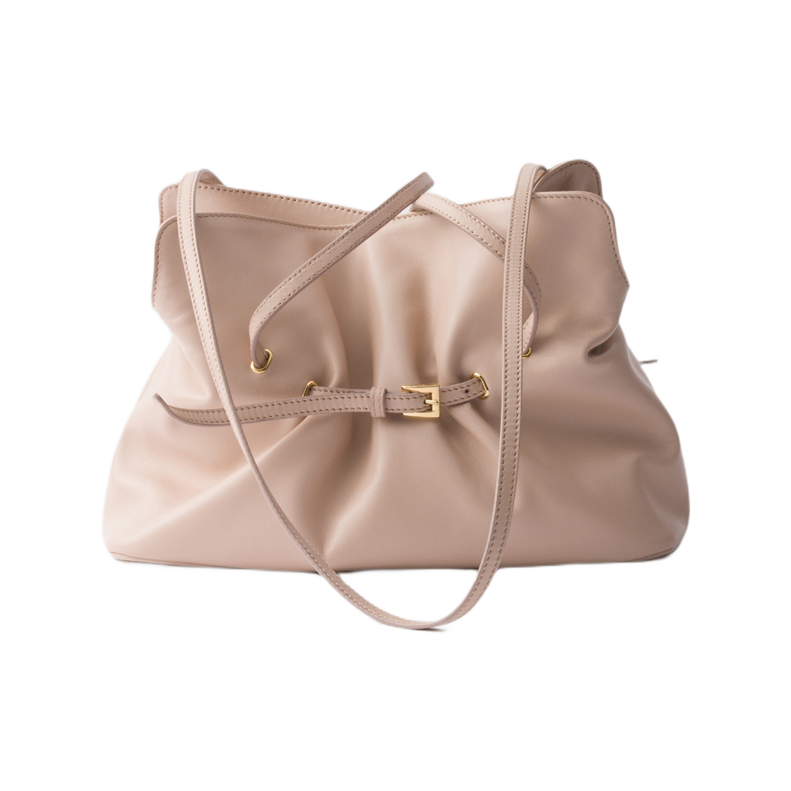프라다 스몰 프라다 다다 나파 레더 백 파우더 핑크(Prada Small Prada Dada Nappa Leather Bag Powder Pink) - 2