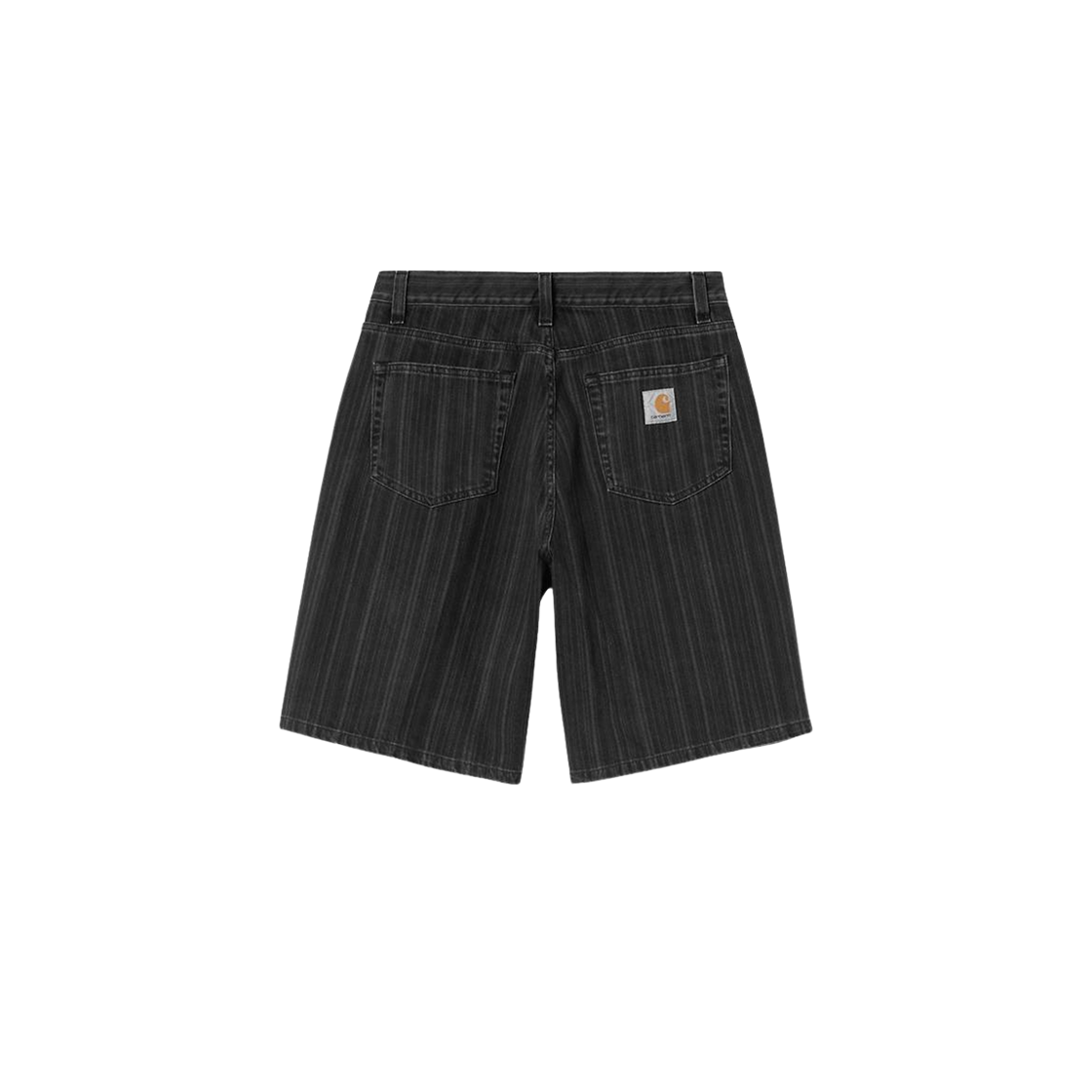 칼하트 WIP 라일란 쇼츠 라일란 스트라이프 블랙 스톤 워시드(Carhartt WIP Rylan Shorts Rylan Stripe Black Stone Washed) - 2