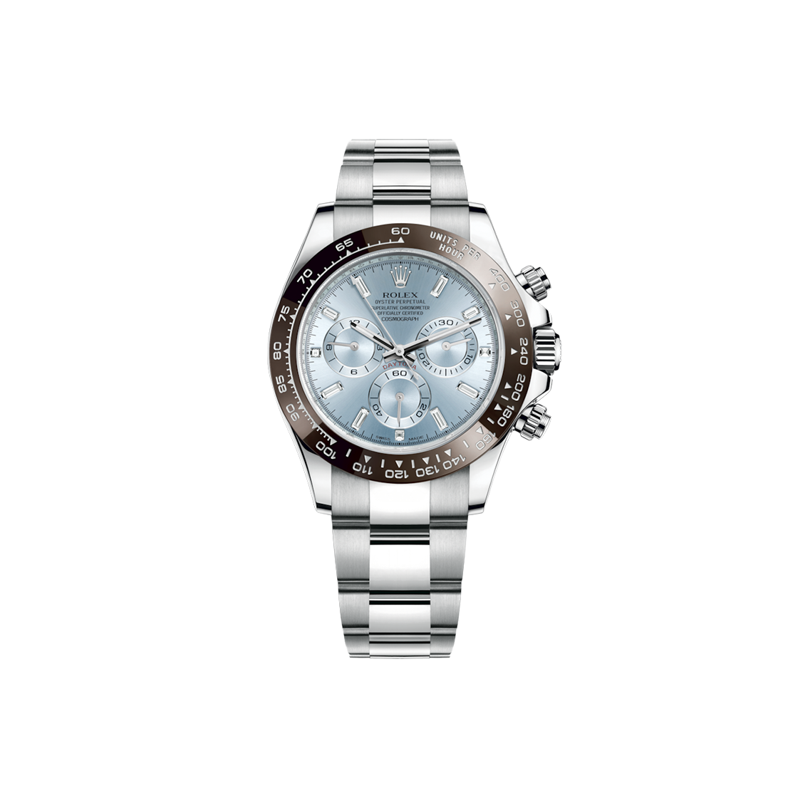 ITR96FKPVPT4 Rolex Daytona 40 116506 Ice Blue Baguette Diamond Oyster