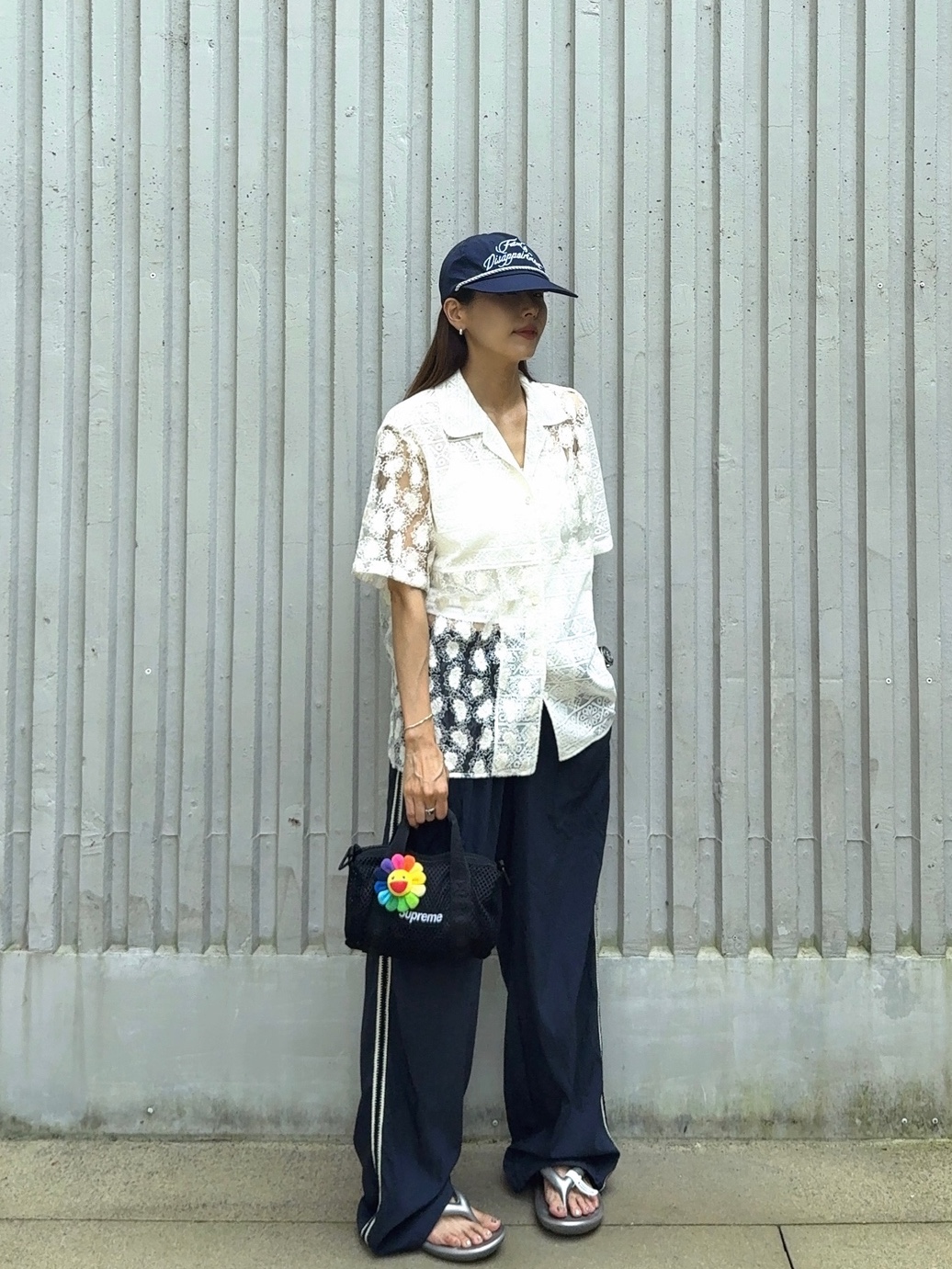 Fritur Weaving Lace Track Pants Navy_F251PT03, Supreme Mesh Mini Duffle Bag Black - 25SS 착용 스타일 - 1