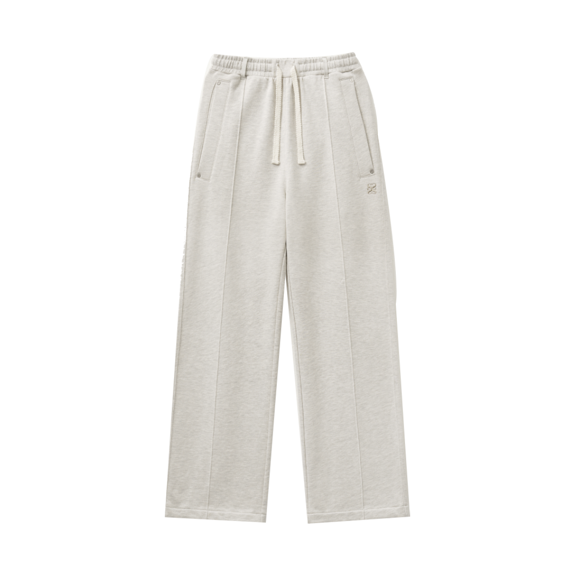 SA243MTP01IV SATUR Teo Cotton Banding Sweatpants Melange Ivory