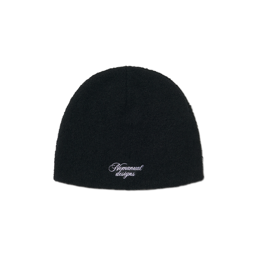 노매뉴얼 부클 비니 블랙(NOMANUAL Boucle Beanie Black)