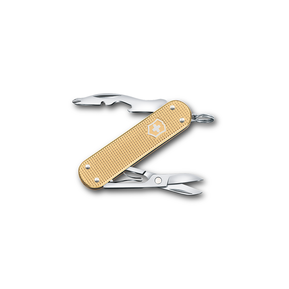 빅토리녹스 컴페니언 S 알록스 스위스 아미 나이프 골드 0.6261.28(VICTORINOX Companion S Alox Gold 0.6261.28)