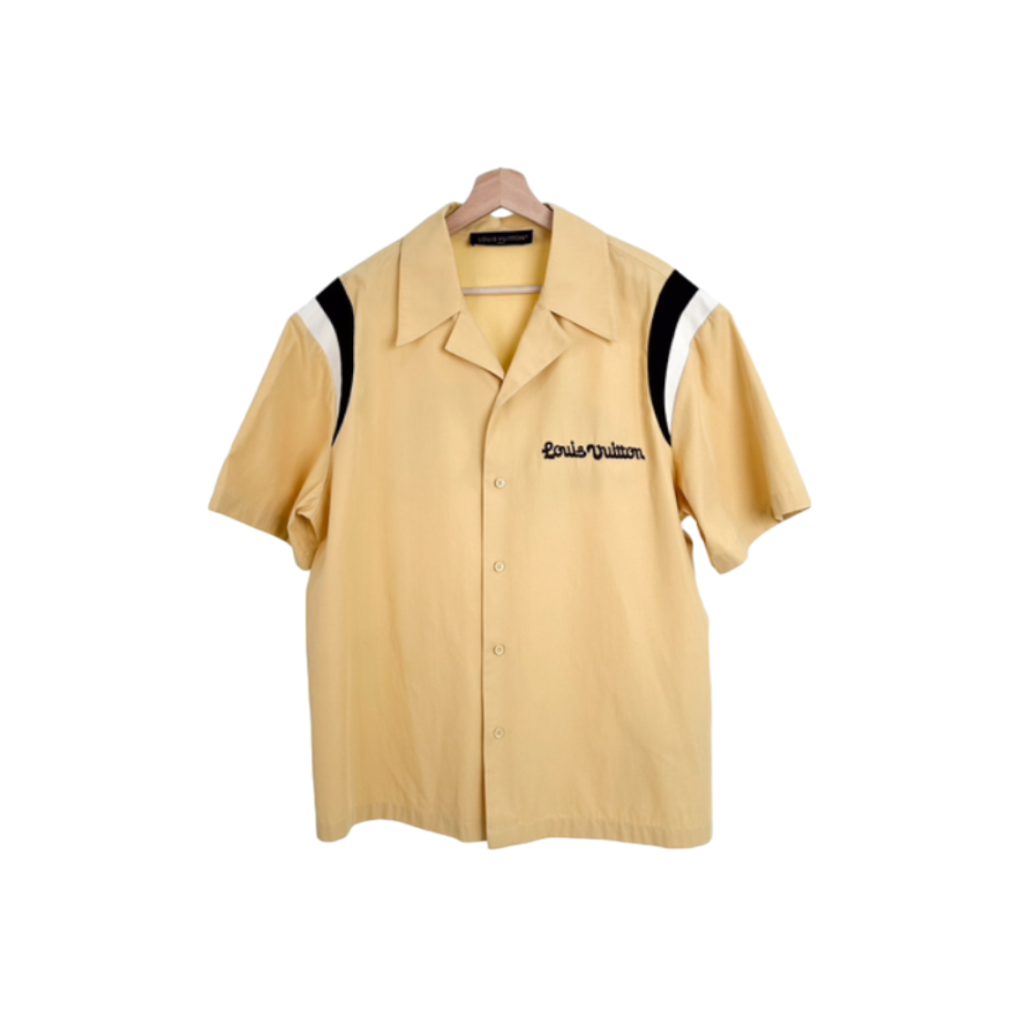 IT3FKUEEIRNW Louis Vuitton Mens 24SS Puppy Embroidered Cotton Bowling Shirt