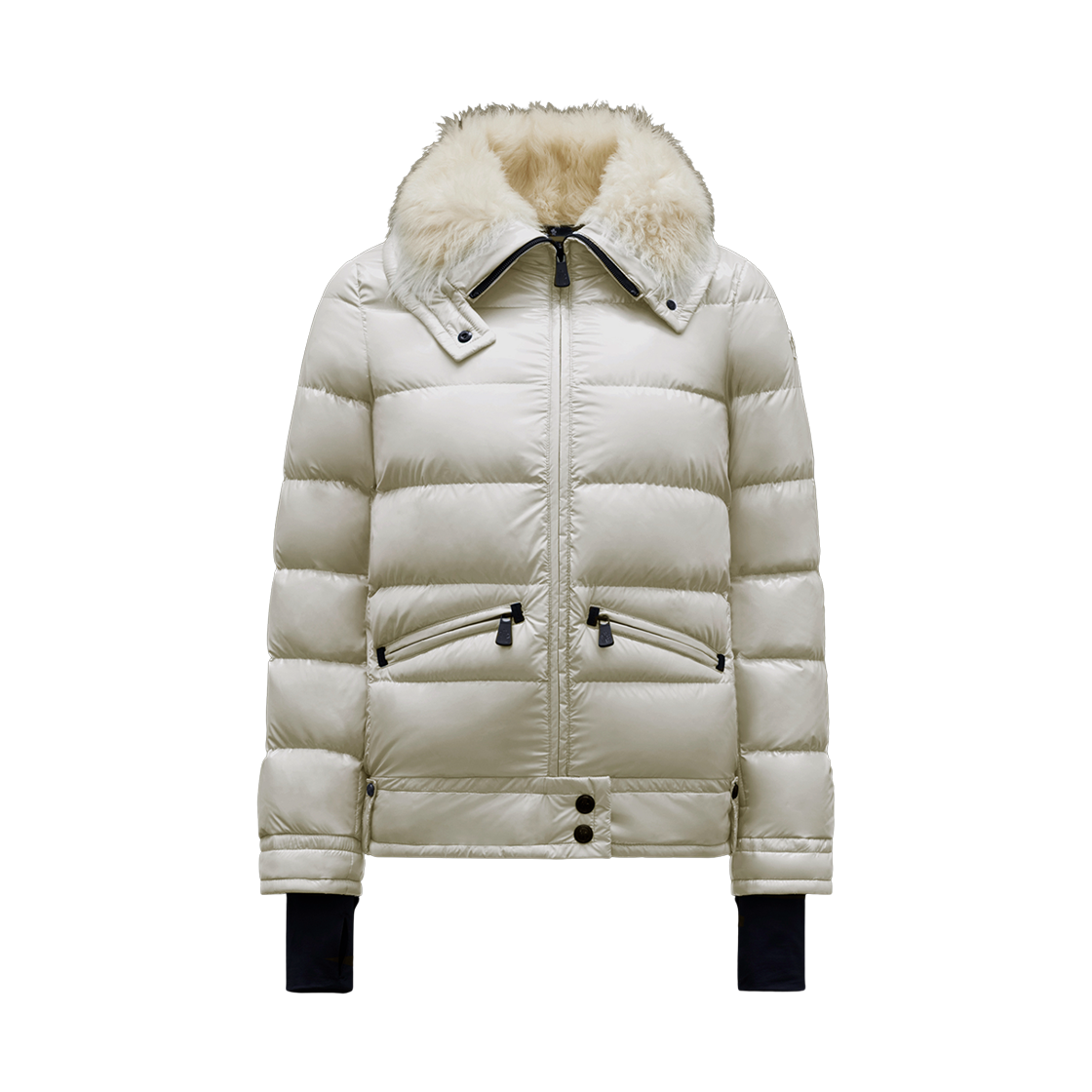 H2-098-1A00044-539FT-041 (W) Moncler Arabba Short Down Jacket Snow White - 22FW